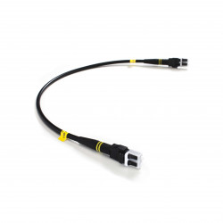 2C SM Jumper Duplex Patch Cable 0.40m Black FieldCast 2Core SingleMode 0,40m