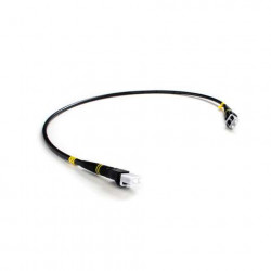 2C SM Jumper Duplex Patch Cable 0.60m Black FieldCast 2Core SingleMode 0.60m