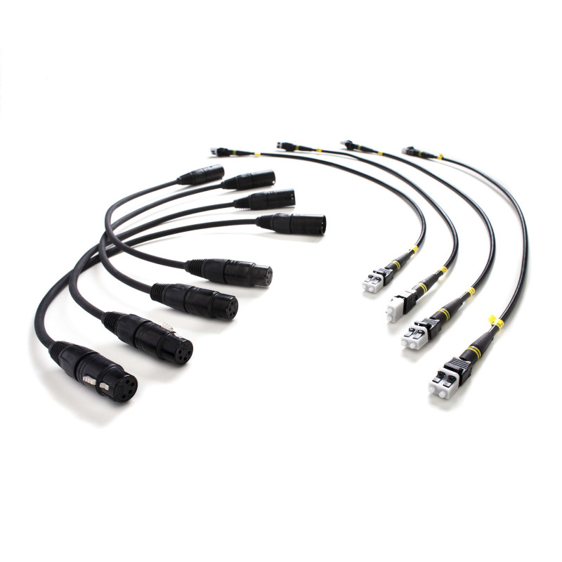 Patch Cable Set 8 for FC Power Panel One 4 XLR + 4 LC FieldCast