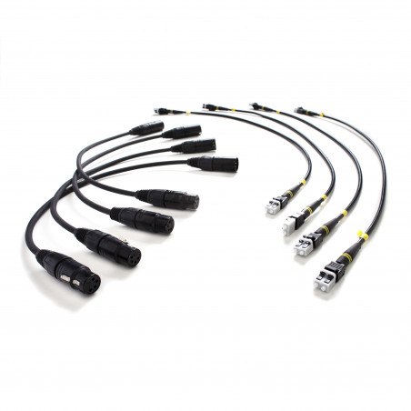 Patch Cable Set 8 for FC Power Panel One 4 XLR + 4 LC FieldCast