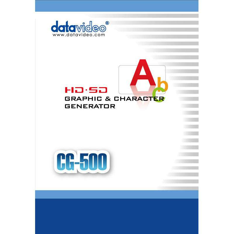 CG-500 Generatore di caratteri grafici HD / SD Datavideo