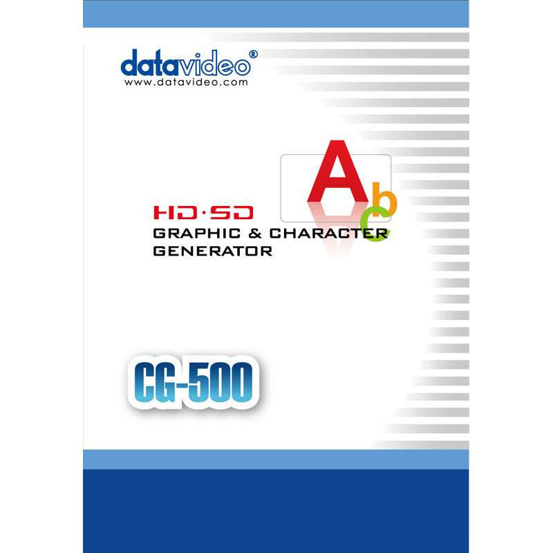 Cg 500 Generatore Di Caratteri Grafici Hd Sd Datavideo