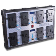 Caricatore a parete Blueshape a 8 canali simultaneo per batterie V-Lock