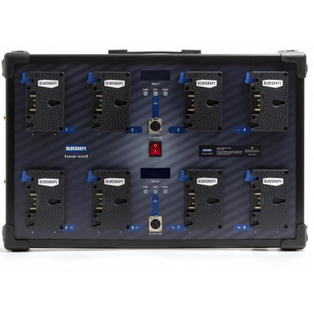 CGS8XW Blueshape Caricatore a parete a 8 canali simultaneo per batterie Gold Mount 3Studs