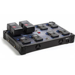 CGS8XW Blueshape Caricatore a parete a 8 canali simultaneo per batterie Gold Mount 3Studs