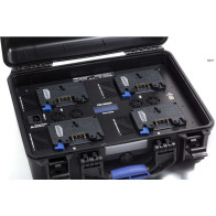 PWS-RUGGED-3S Power-Station Blueshape robusta 48V-28V-14V da produzione sul campo per batterie con attacco Gold-Mount 3-Studs