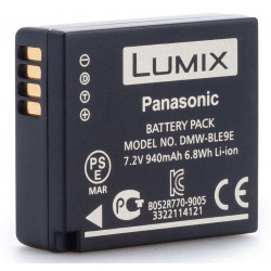 DMW-BLE9E Panasonic Lumix Batteria al litio ricaricabile per GF3, GF5 e GF6