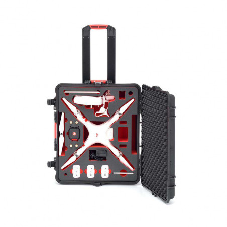 Hard case HPRC per DJI PHANTOM 2/2 VISION/2 VISION+, BLACK/RED FOAM