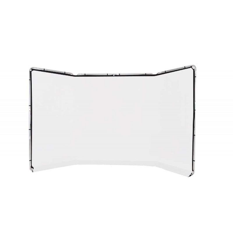 Fondale Lastolite panoramico in tessuto da 4m colore bianco