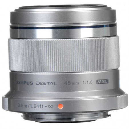 M.ZD-45S 45 mm 1:1.8 OLYMPUS M.ZUIKO Digital obiettivo Micro 4/3  Premium Silver