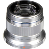 M.ZD-45S 45 mm 1:1.8 OLYMPUS M.ZUIKO Digital obiettivo Micro 4/3  Premium Silver