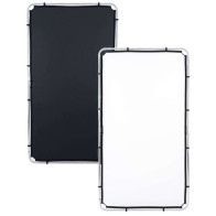 Tessuto Lastolite per skylite fabric piccolo nero/bianco 1,1X2m