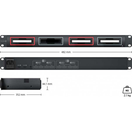 MultiDock 10G Blackmagic docking SSD, 4 slot indipendenti