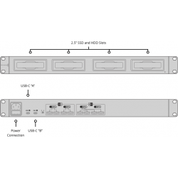MultiDock 10G Blackmagic docking SSD, 4 slot indipendenti
