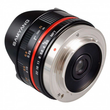 SY75VT Samyang obiettivo 7,5mm T3.1 Fish Eye MFT