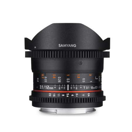 SY11VC SAMYANG OBIETTIVO 12MM T/3,1 VDSLR ED AS NCS FISH-EYE CANON