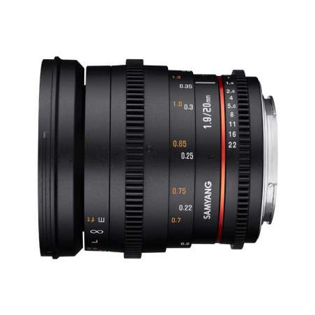 SY20VM SAMYANG OBIETTIVO 20MM T1,9 ED AS UMC VDSLR CANON M