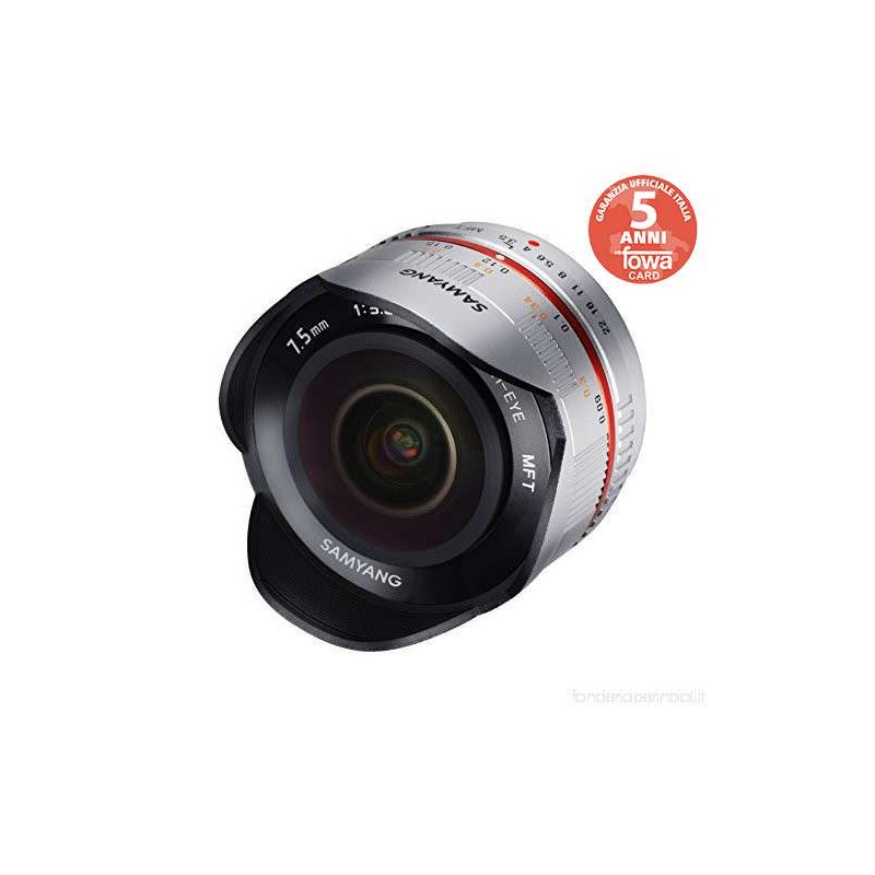 SY75VT Samyang obiettivo 7,5mm T3.1 Fish Eye MFT