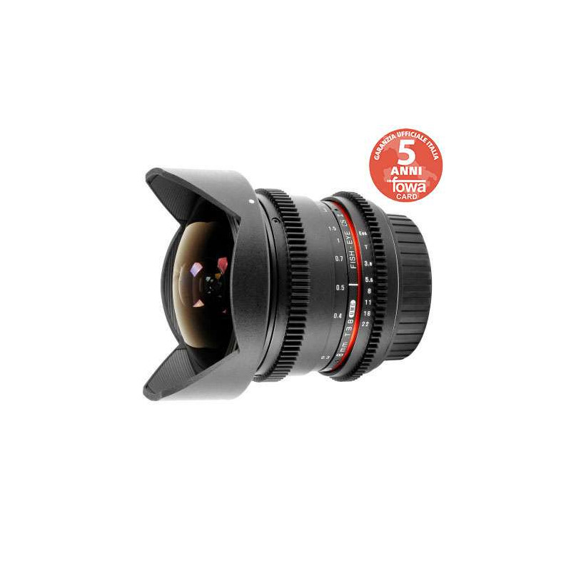 SY83VC SAMYANG OBIETTIVO 8MM T/3,8 VDSLR UMC FISH-EYE CS II CANON