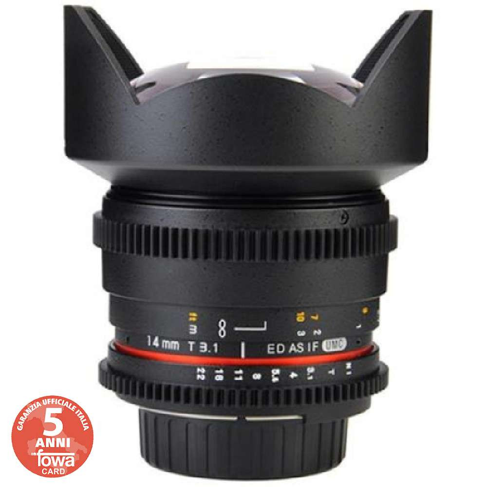SY14VO SAMYANG OBIETTIVO 14MM T/3,1 VDSLR ED AS IF UMC MFT