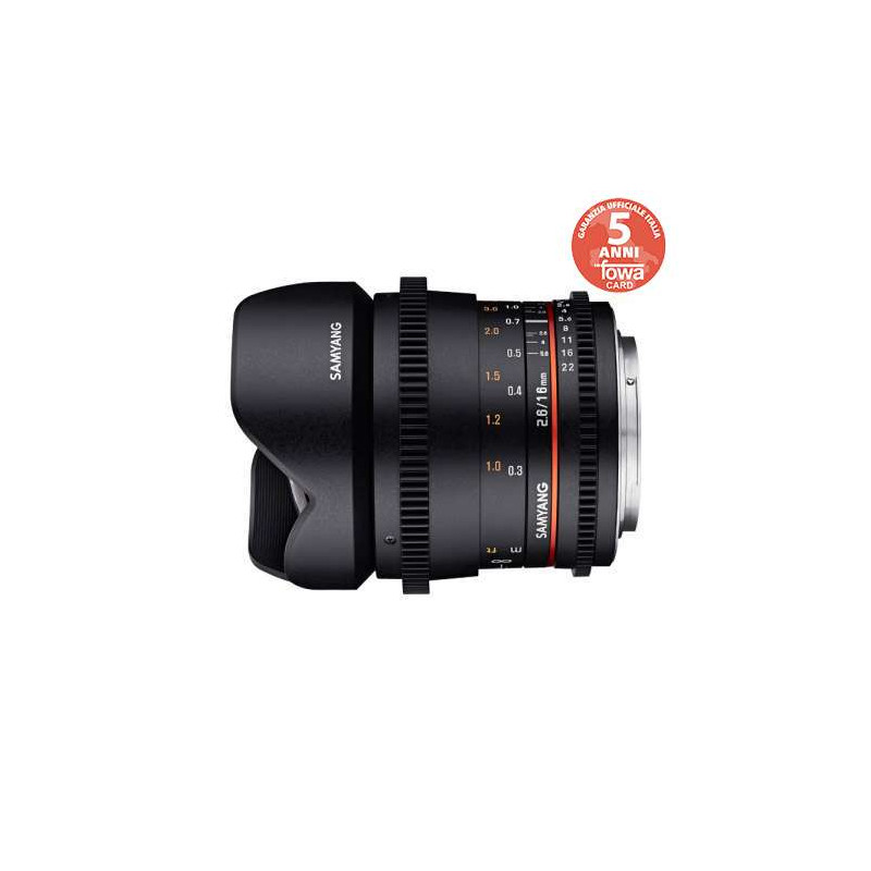 SY16VE SAMYANG OBIETTIVO 16MM T/2,2 VDSLR ED AS UMC SONY E