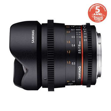 SY16VT SAMYANG OBIETTIVO 16MM T/2,2 VDSLR ED AS UMC MFT