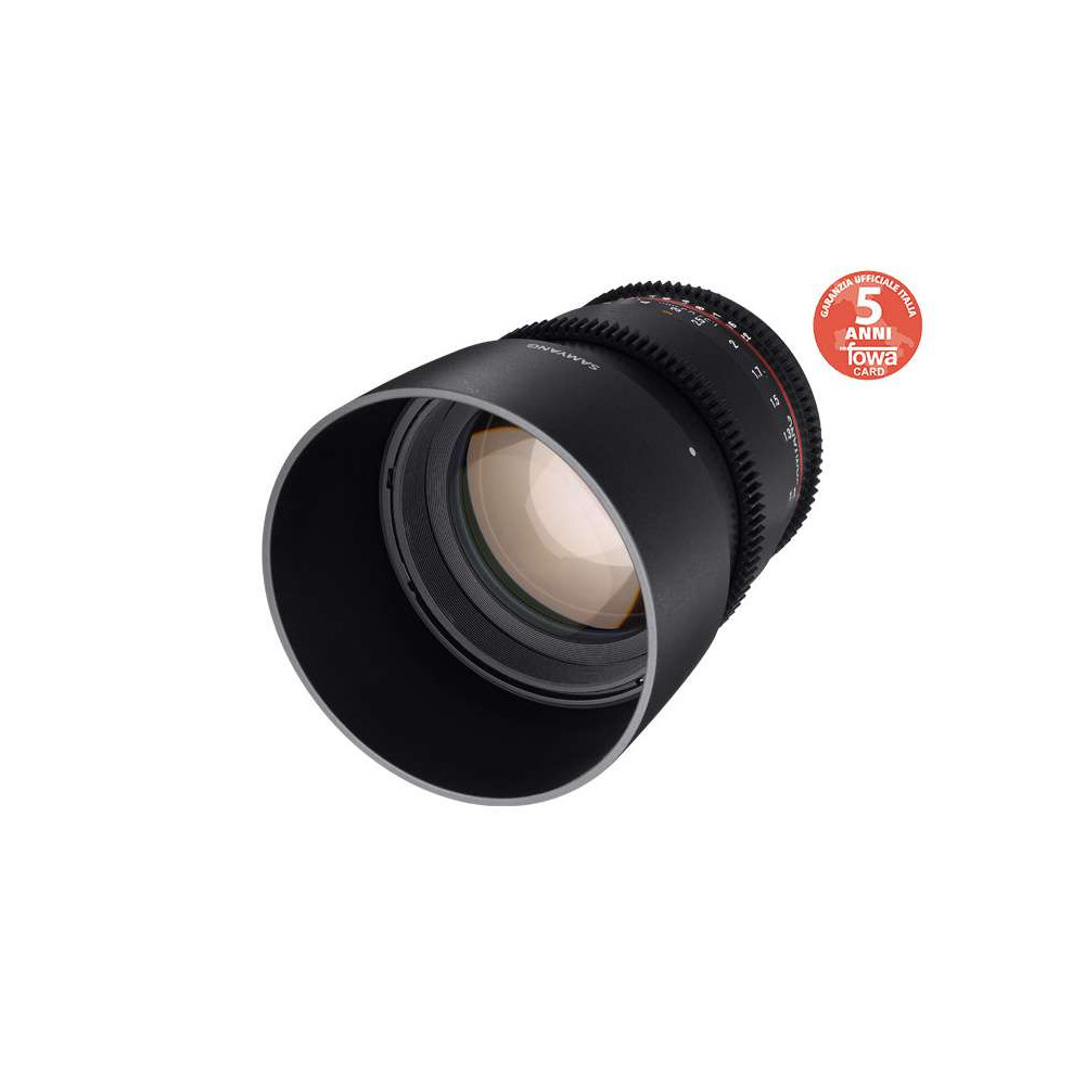 SY85VC Samyang obiettivo VDSLR 85mm T1,5 AS IF UMC Canon