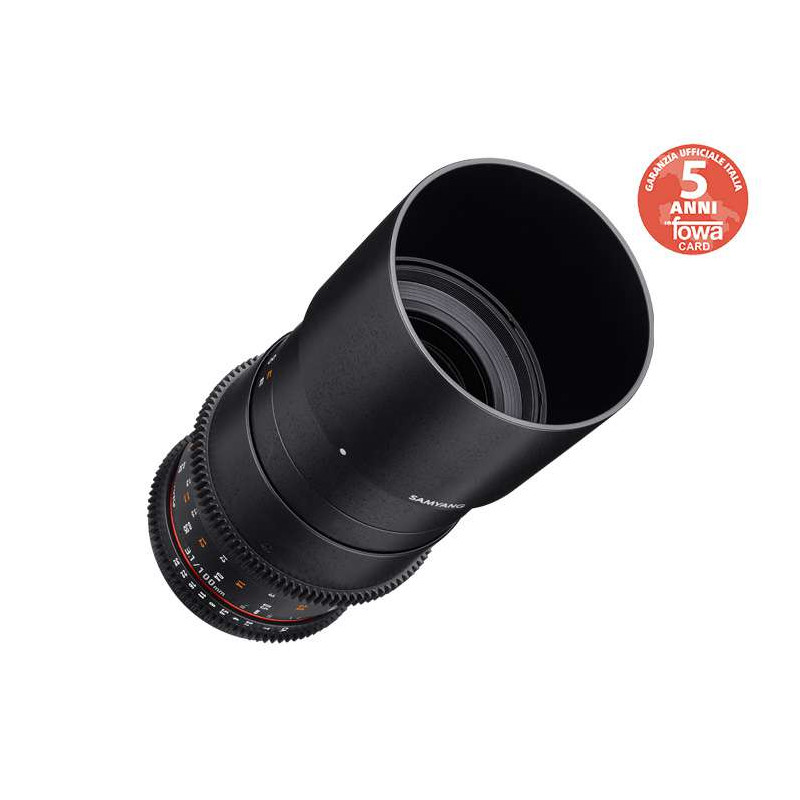 SY01VC Samyang obiettivo 100mm T3.1 VDSLR CANON EF