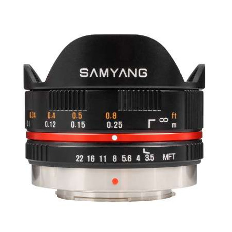 SY75BL Samyang Obiettivo 7,5mm F3,5 UMC MTF black