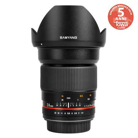 SY24SE Obiettivo Samyang 24mm F1,4 ED AS IF UMC Sony E