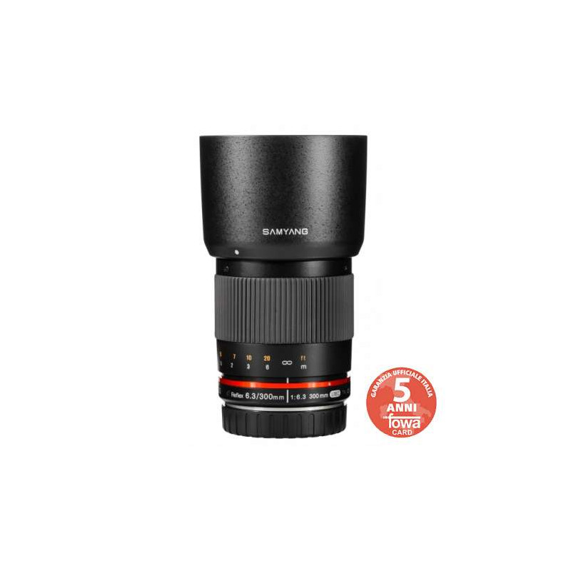 SY3CAB Samyang teleobiettivo 300mm F 6,3 ED UMC CS Canon M Black