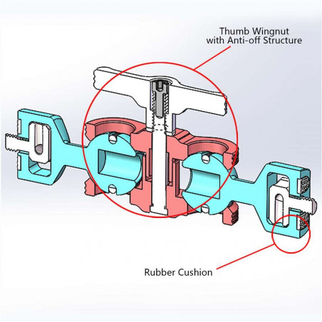 2070 SmallRig braccio articolato con doppia testa snodata (1/4’’ Screw)