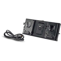 900-3618 LitePanels Supporto V-Mount Dual Battery per Gemini 2x1, con cavo XLR