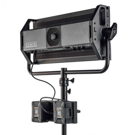 Supporto G-Mount LitePanels Dual Battery per Gemini 2x1, con cavo XLR