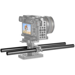 1053 SmallRig 15mm Black Aluminum Alloy Rod(M12-30cm) 12pollici , 2 pezzi