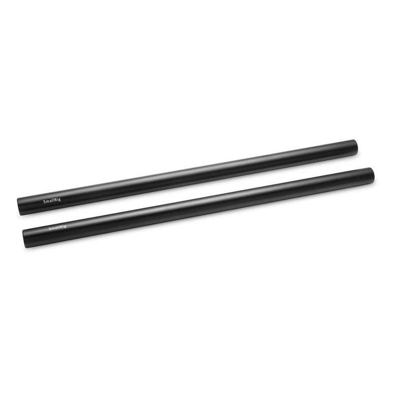 1053 SmallRig 15mm Black Aluminum Alloy Rod(M12-30cm) 12pollici , 2 pezzi