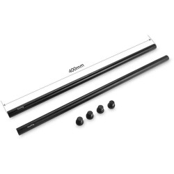 1054 SmallRig 15mm Black Aluminum Alloy Rod (M12-40cm) 16pollici, 2 pezzi
