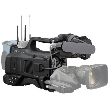 GY-HC900CHE  JVC Videocamera 2/3" FHD ENG spalla/da studio - Live Streaming+VF-E900 + Viewfinder VF-E900G + obiettivo Canon
