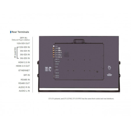 DT-U27HB JVC Multi-interfaces 4K HDR studio monitors