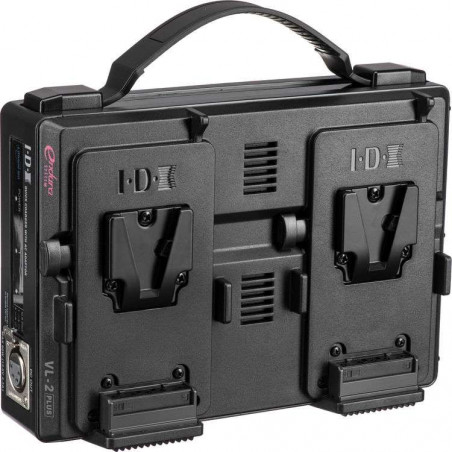 VL-2Plus IDX Caricatore e alimentatore con montaggio  V-Mount a 2 canali