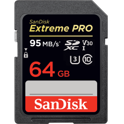 SDSDXXY-064G Sandisk Memory card SD EXTREME PRO 64GB classe 10, 95/170 MB/s