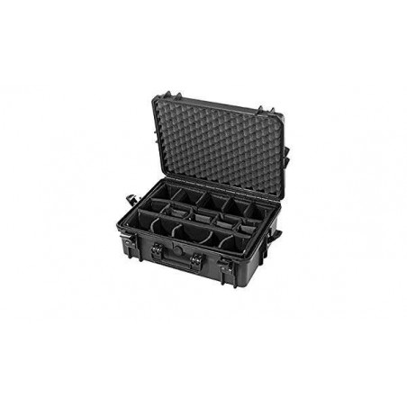 MNC503519CAMTR Hard Case Trolley, interno con divisorie imbottite