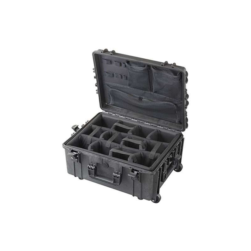 MNC544024CAM Hard Case, interno con divisorie imbottite