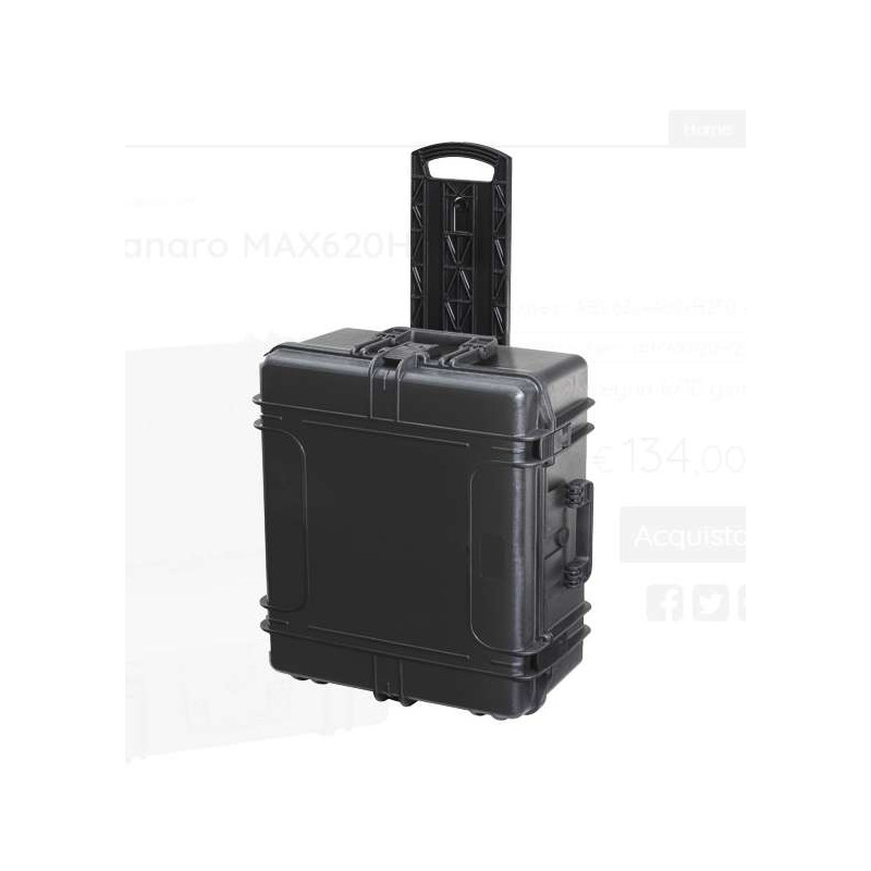 MNC624625STR Hard Case TrolleY, interno con foam