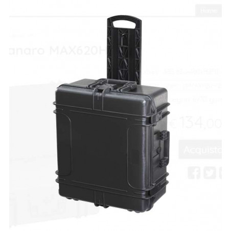 MNC624625STR Hard Case TrolleY, interno con foam