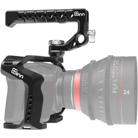 8-BMPCC4K C+THS Cage+Top Handle Scorpio 8Sinn x Blackmagic Pocket Cinema Camera 4K/6K