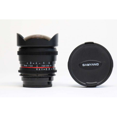 SY83VC SAMYANG OBIETTIVO 8MM T/3,8 VDSLR UMC FISH-EYE CS II CANON