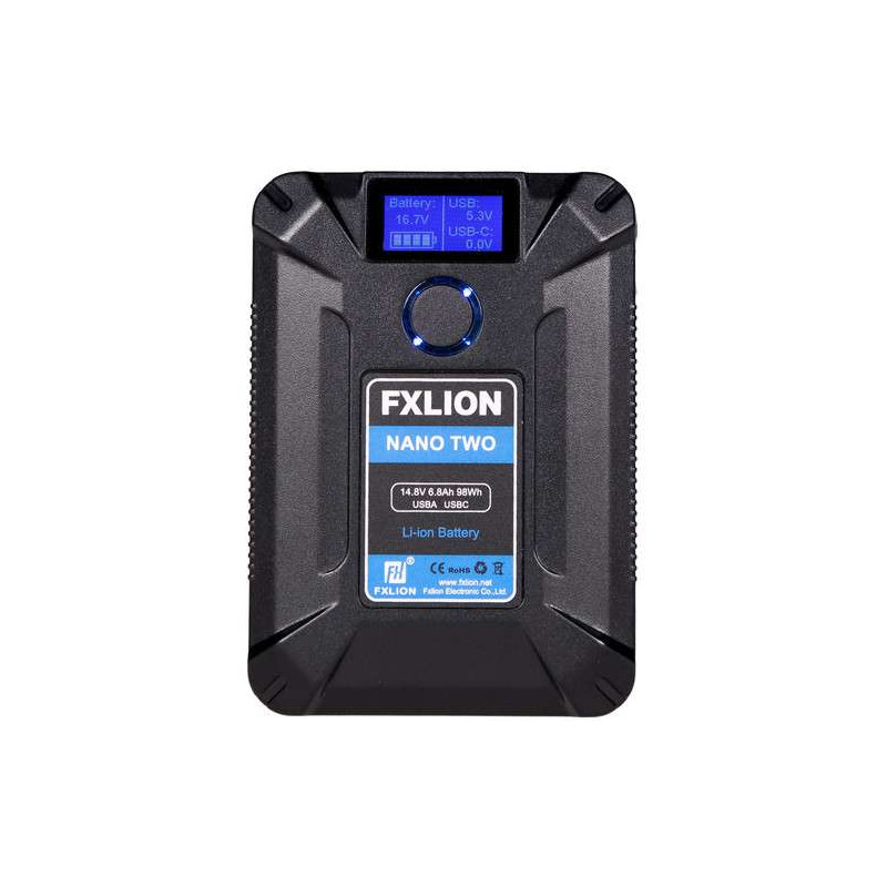 Nano Two Fxlion batteria V-Lock, 14,8V 98Wh 6,8A, D-TAP USB-A-C-MICRO OUTPUT