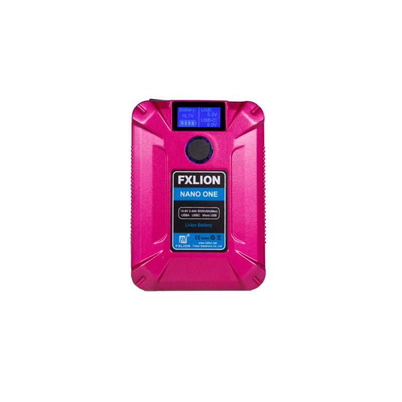 Nano One Fxlion batteria V-Lock color, 14,8V 50Wh 3,4A, D-TAP USB-A-C-MICRO OUTPUT