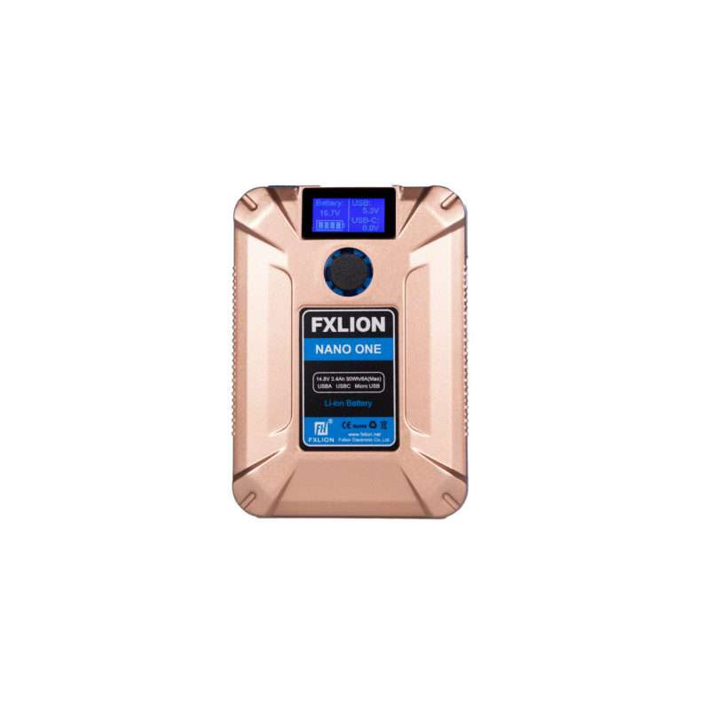 Nano One Fxlion batteria V-Lock color, 14,8V 50Wh 3,4A, D-TAP USB-A-C-MICRO OUTPUT